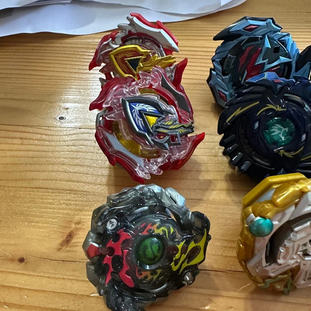 Beyblade Burst Lot of 10 Spinning Tops‎ Turbo Valtryek Achilles Battle Toy Set